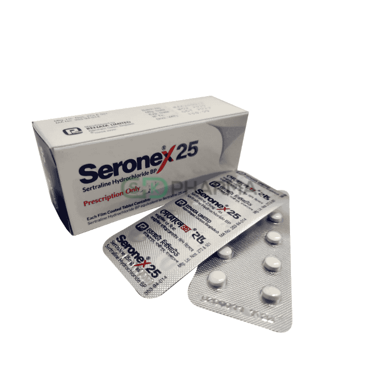 Seronex Tablet 25 mg (Sertraline Hydrochloride)