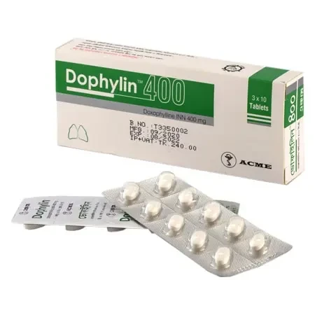 Dophylin Tablet, Doxophylline 400 mg
