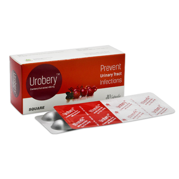 Urobery Capsule, Cranberry [Vaccinium macrocarpon] 400 mg